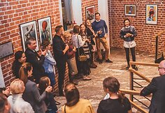 A.Kišonaitė atidarė pirmąją savo darbų reprodukcijų parodą.