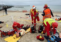Greitosios pagalbos medikai Palangoje surengė žaidynes, kurių metu mokosi įvairiose situacijose gelbėti žmones.