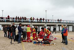 Greitosios pagalbos medikai Palangoje surengė žaidynes, kurių metu mokosi įvairiose situacijose gelbėti žmones.