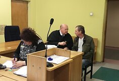 Igoris Cvetkovas ir jo gynėjas V.Marty&scaron;ius