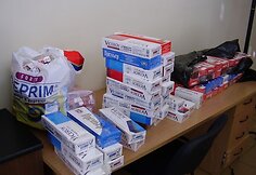 Patikrinimo pabūgęs lenkas cigaretes išmetė į šiukšlių konteinerį
