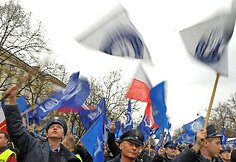 Policijos streikas Varšuvoje