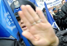 Policijos streikas Varšuvoje