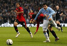„Manchester United“ ir „Manchester City“ dvikova