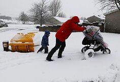 Sudėtingos eismo sąlygos kelyje