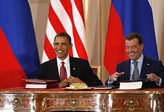 B.Obama ir D.Medvedevas