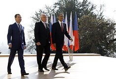 B.Obama ir D.Medvedevas