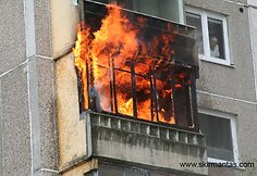 Šilainių mikrorajone kilęs gaisras