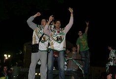 Kauno “Žalgiris“ pergalę šventė su savo gerbėjais