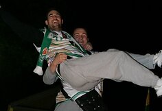 Kauno “Žalgiris“ pergalę šventė su savo gerbėjais