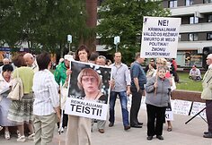 Mitingo Klaipėdoje akimirkos