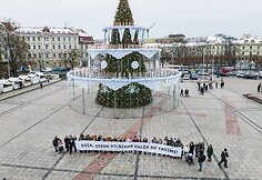 Akcija &bdquo;Visos Vilniaus Eglės palaiko kalėdinę Vilniaus eglę&ldquo;