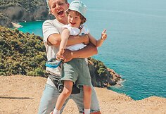 Žygimantas Gečas su sūnumi Žaku