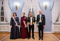 Lietuvos pirmosios poros valstybinė vakarienė Danijos Karaliaus ir Karalienės garbei