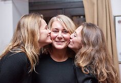Edita Vilkevičiūtė su mama Regina ir seserimi Karolina