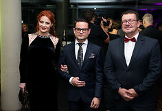 Dainininkė Rasa Kaušiūtė, Edvardas Žičkus ir pianistas Daumantas Slipkus