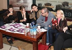 Spektaklio „Chaosas“ pristatymo akimirka