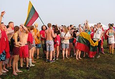 Lietuviai festivalyje „Heineken Open‘er“ giedojo Lietuvos himną