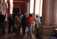 Naujojo filmo „Sėkmės džentelmenai“ filmavimas