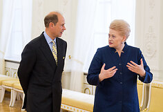 Princas Edvardas ir Dalia Grybauskaitė