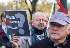 Protestas prie Užsienio reikalų ministerijos