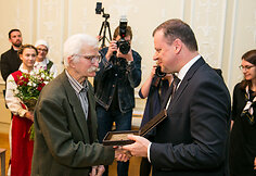Henrikas Gudavičius ir Saulius Skvernelis