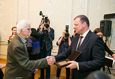 Henrikas Gudavičius ir Saulius Skvernelis