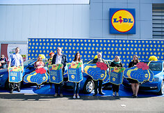 „Lidl“ parduotuvės atidarymo akimirka