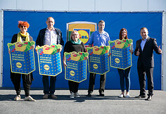 „Lidl“ parduotuvės atidarymo akimirka