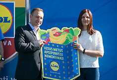 „Lidl“ parduotuvės atidarymo akimirka