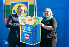 „Lidl“ parduotuvės atidarymo akimirka
