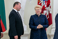 Saulius Skvernelis ir Dalia Grybauskaitė