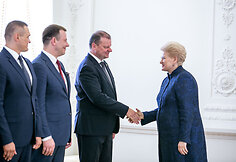 Saulius Skvernelis ir Dalia Grybauskaitė