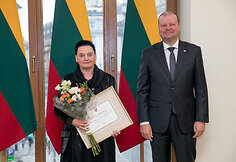 Aira Naginevičiūtė-Adomaitienė ir Saulius Skvernelis