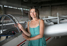 Paluknio aerodromo vadovė Dalia Vainienė