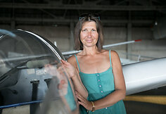 Paluknio aerodromo vadovė Dalia Vainienė