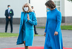 Brigitte Macron ir Diana Nausėdienė
