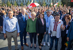 Baltarusijos demokratinės opozicijos palaikymo akcija &bdquo;Vieni metai po revoliucijos&ldquo;