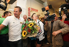 Rūta Meilutytė Vilniaus oro uoste