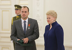 Dalia Grybauskaitė ir Justinas Kinderis