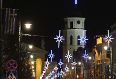 Kalėdi&scaron;kai i&scaron;puo&scaron;tas Gedimino prospektas