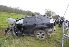 &bdquo;Lexus&ldquo; avarija Grigi&scaron;kėse