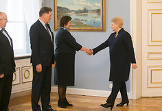 Dalia Grybauskaitė, Algirdas Butkevičius, ir Loreta Graužinienė