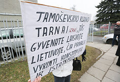 Piketas prie Vilniaus r. savivaldybės