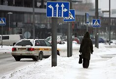 Miestiečiai priversti vaikščioti atsargiai