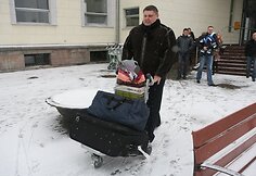 Į Lietuvą iš „Arnold Strongman“ varžybų JAV gryžo Ž.Savickas