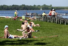 Irklavimo varžybų akimirka