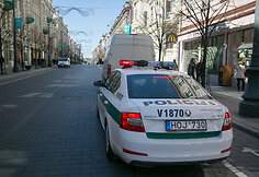 Vilniaus centre policija rūpinosi eismo saugumu