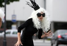 Lady Gagos nustebino Vilniaus gyventojus ir svečius