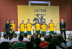 Lietuvos futbolo rinktinės pristatymas prie&scaron; naują Pasaulio čempionato atrankos ciklą.
